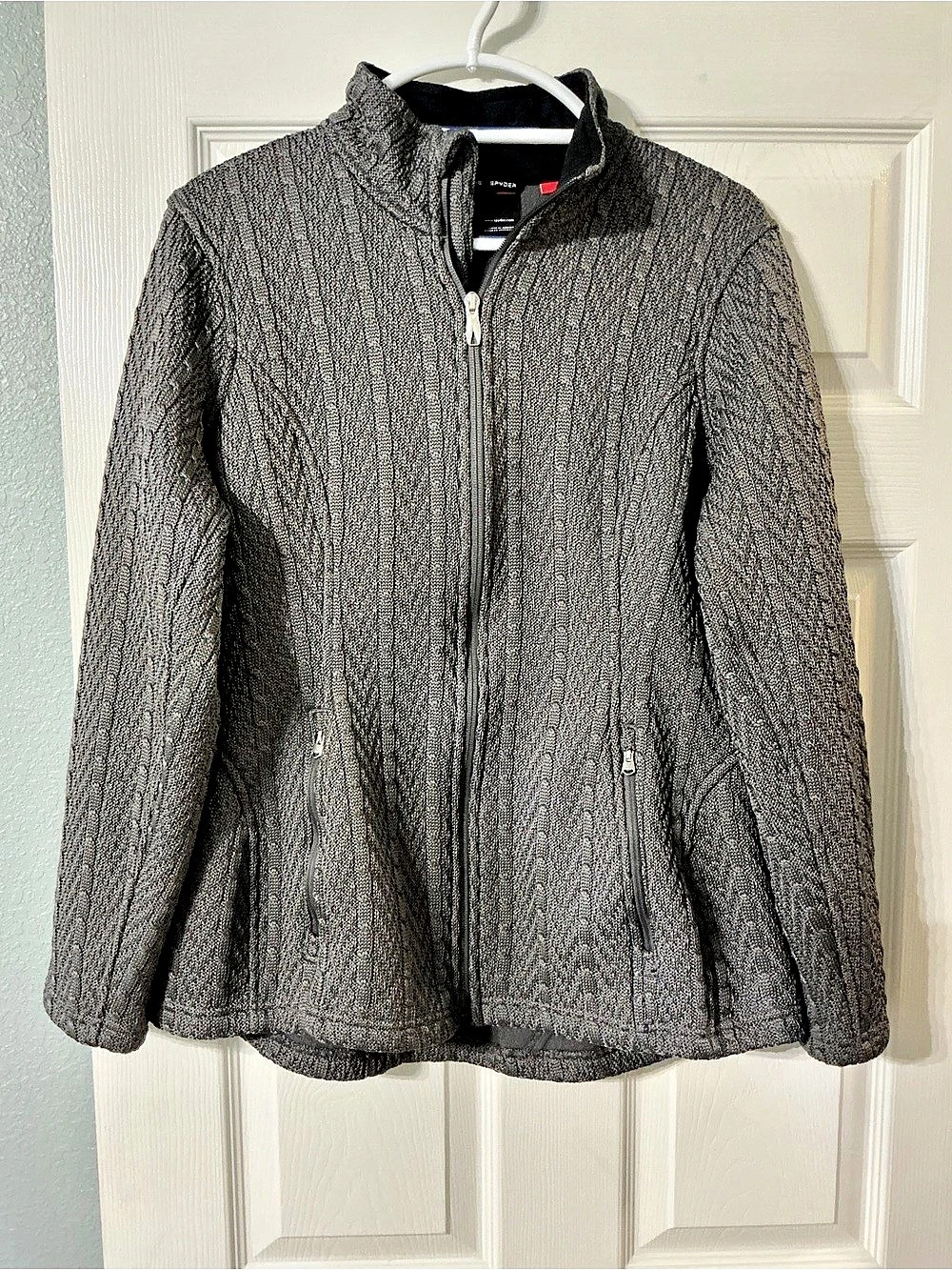 Spyder Cable Stryke Gray Full-Zip Jacket XL